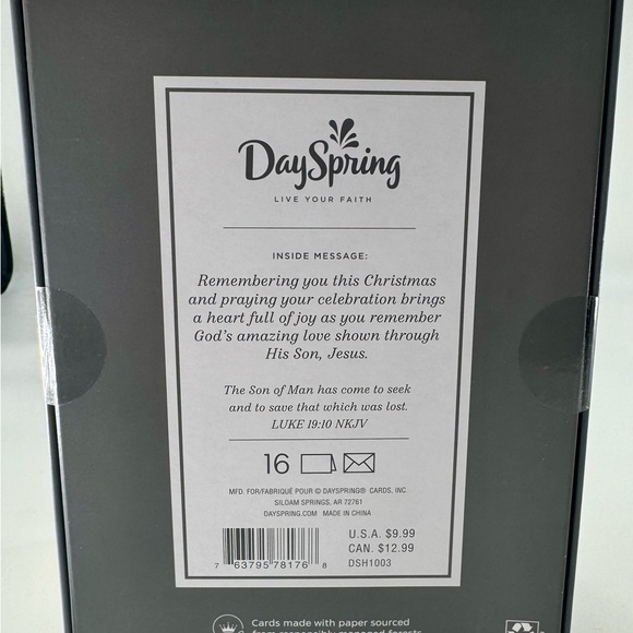 Dayspring Christmas Cards God’s Amazing Love Luke 19:10 16pc NEW Religious - Picture 3 of 4
